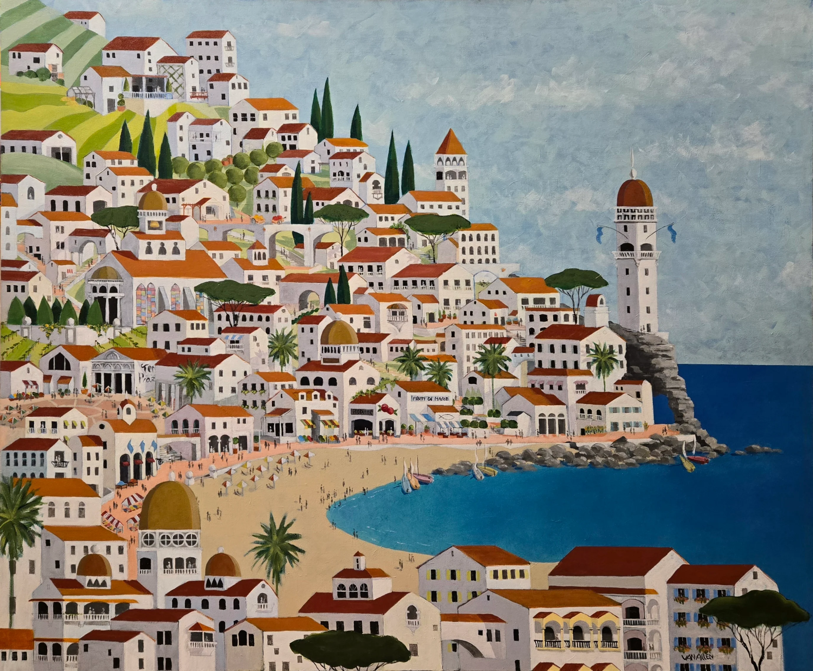 Adriatic Village Small Print 3/200