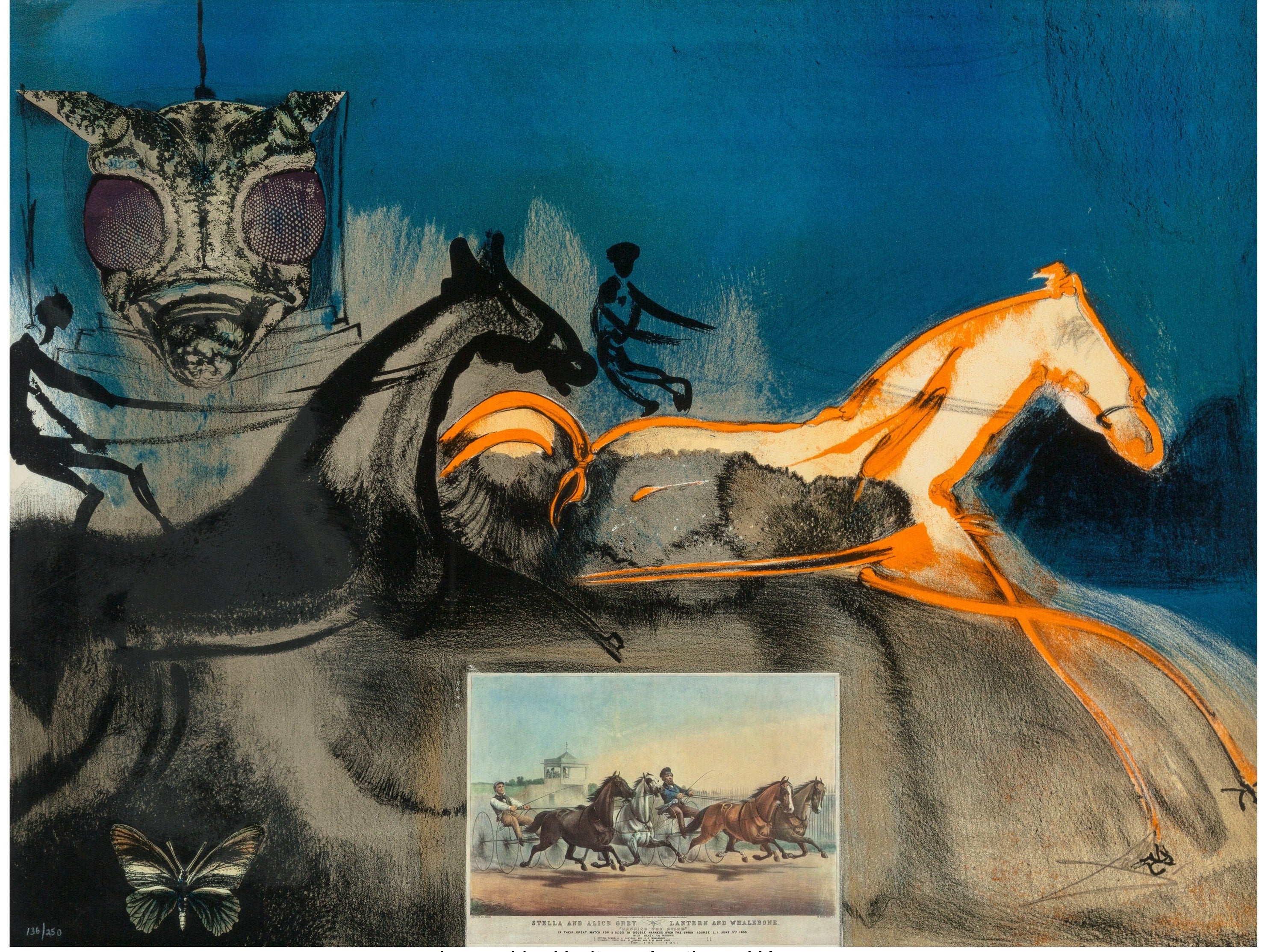 American Trotting Horse no. 2 - Framed