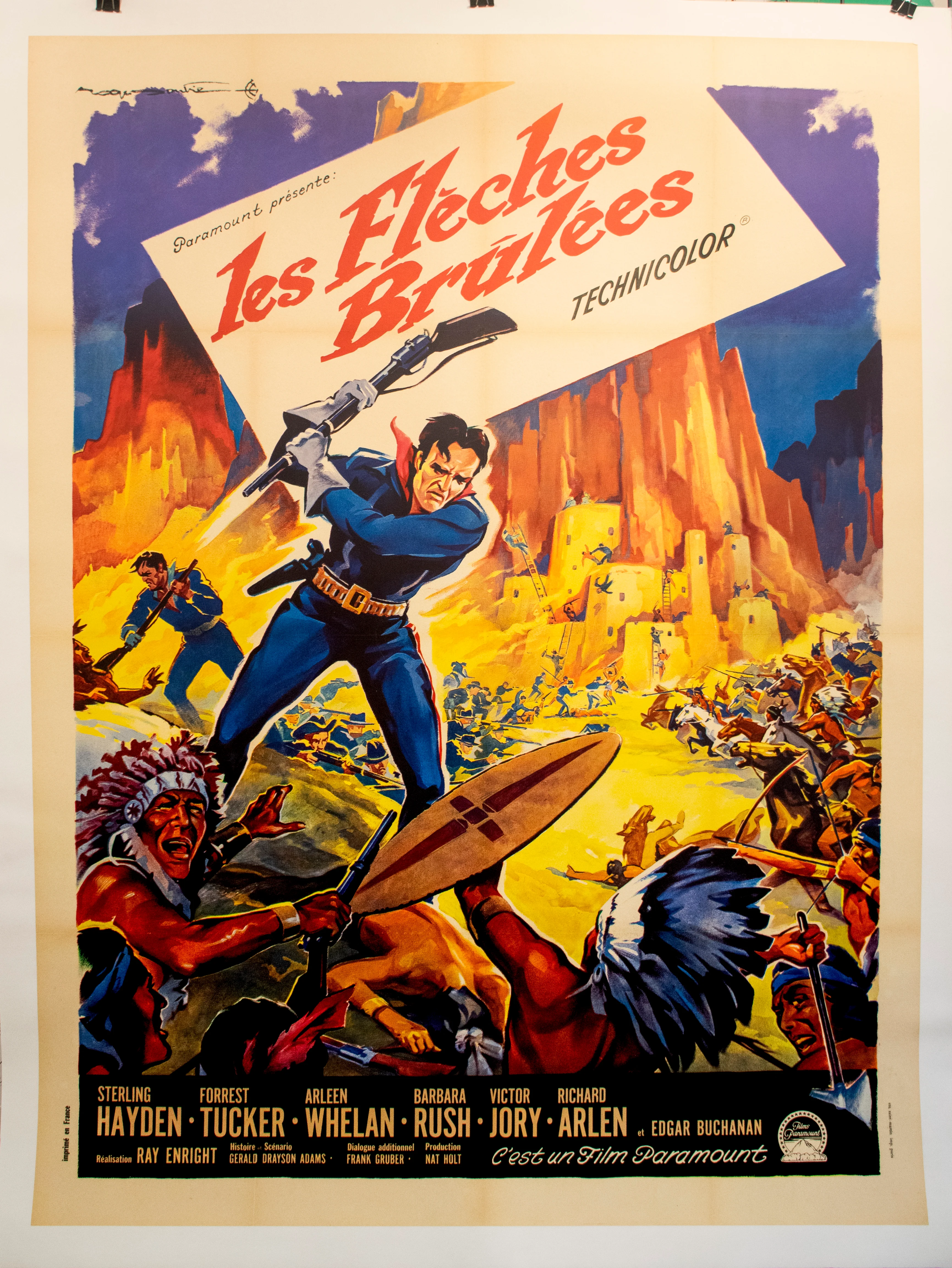 Les Fletches Brulees Linen Backed