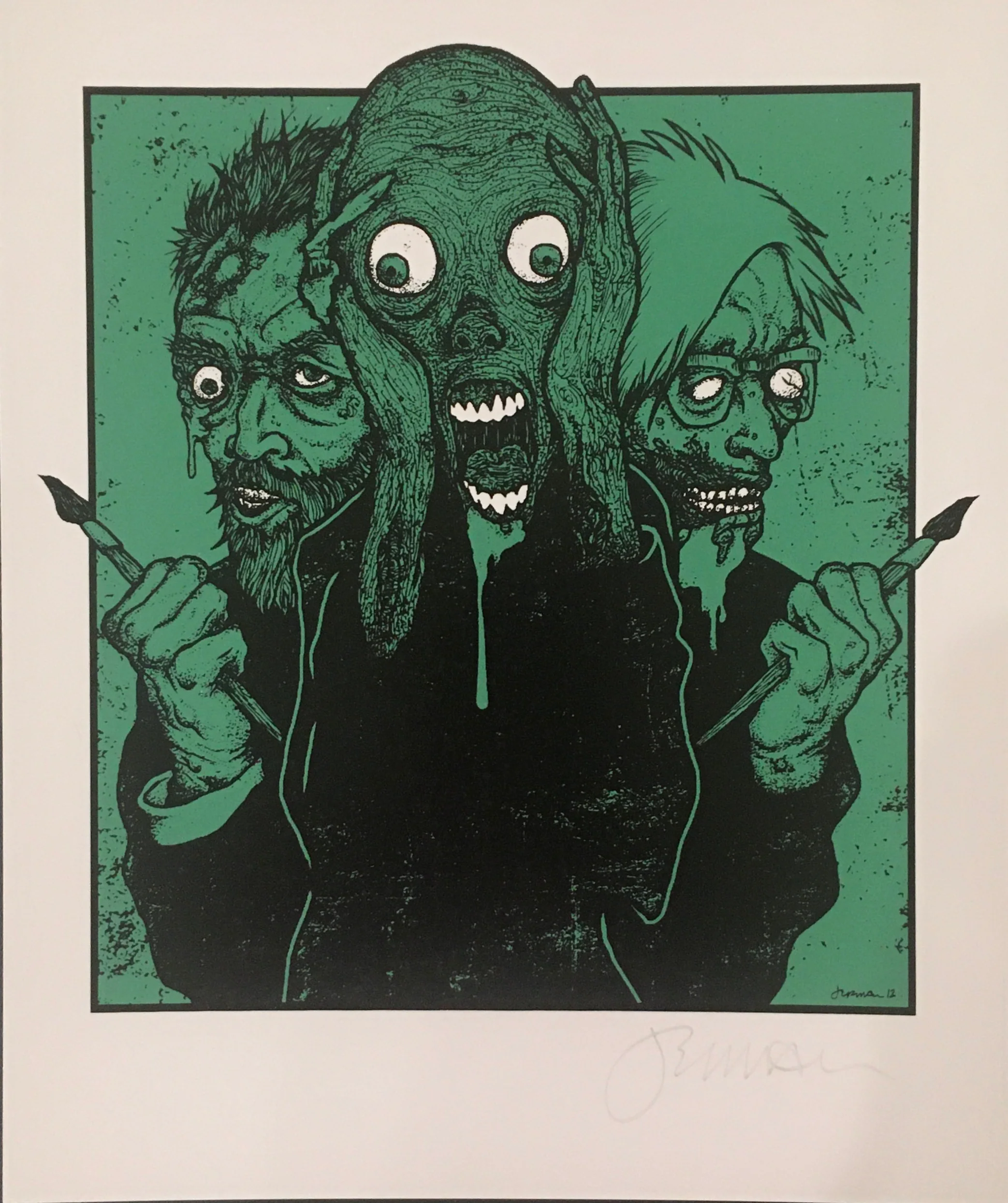 Art is Dead  green ink
