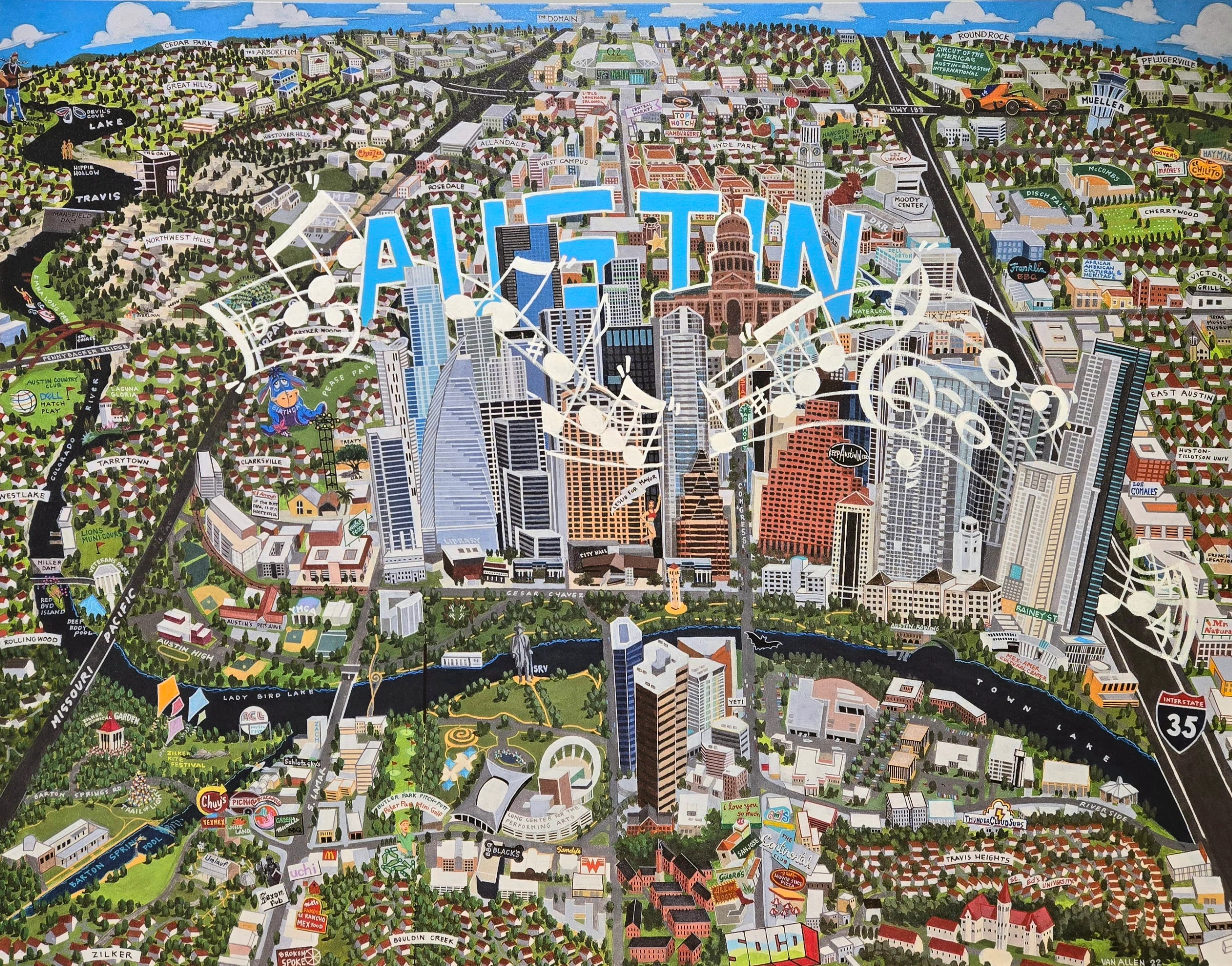 Austin Map Music Capitol - Image 2