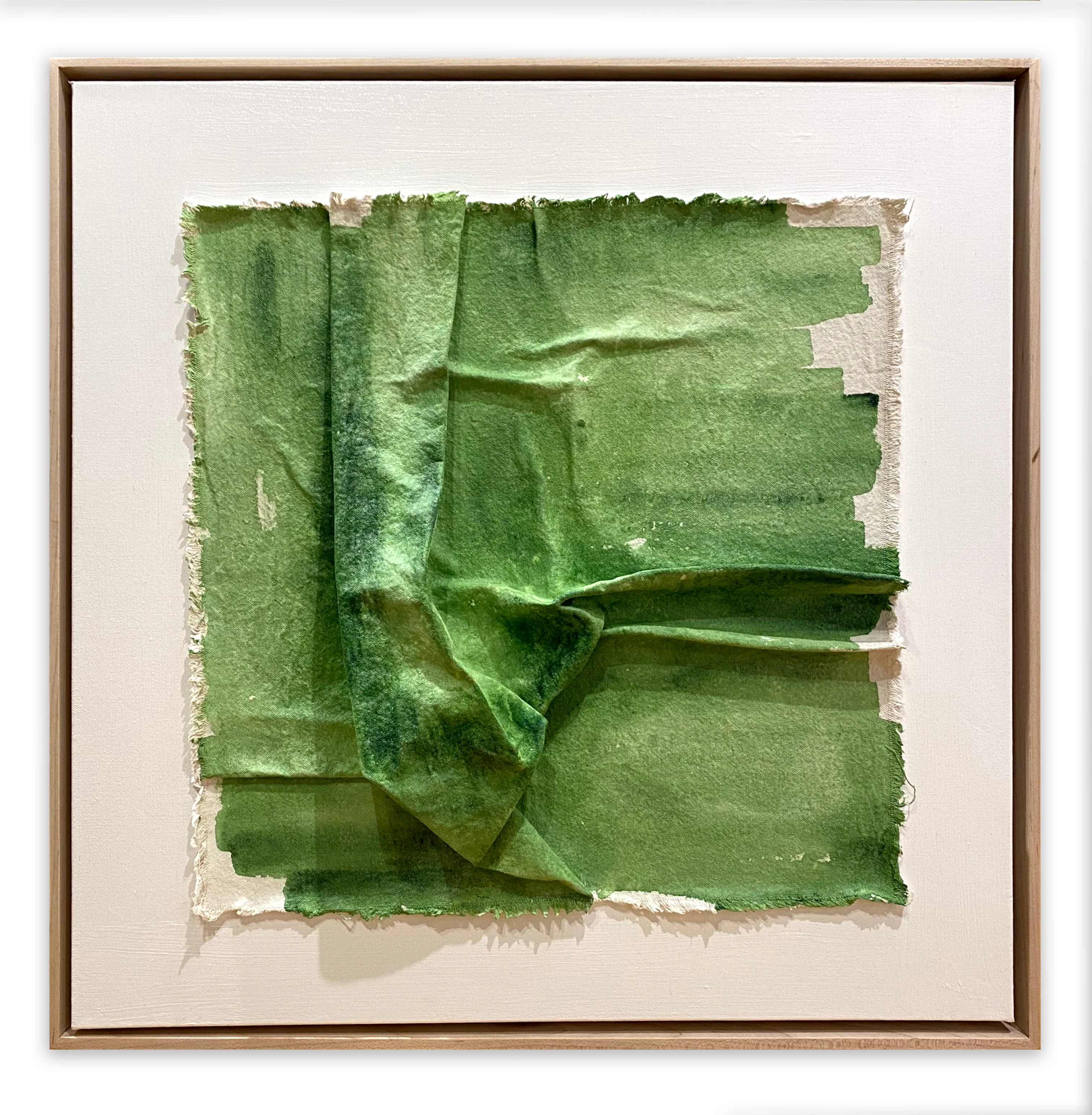Canvas Sculpture Kelly Green