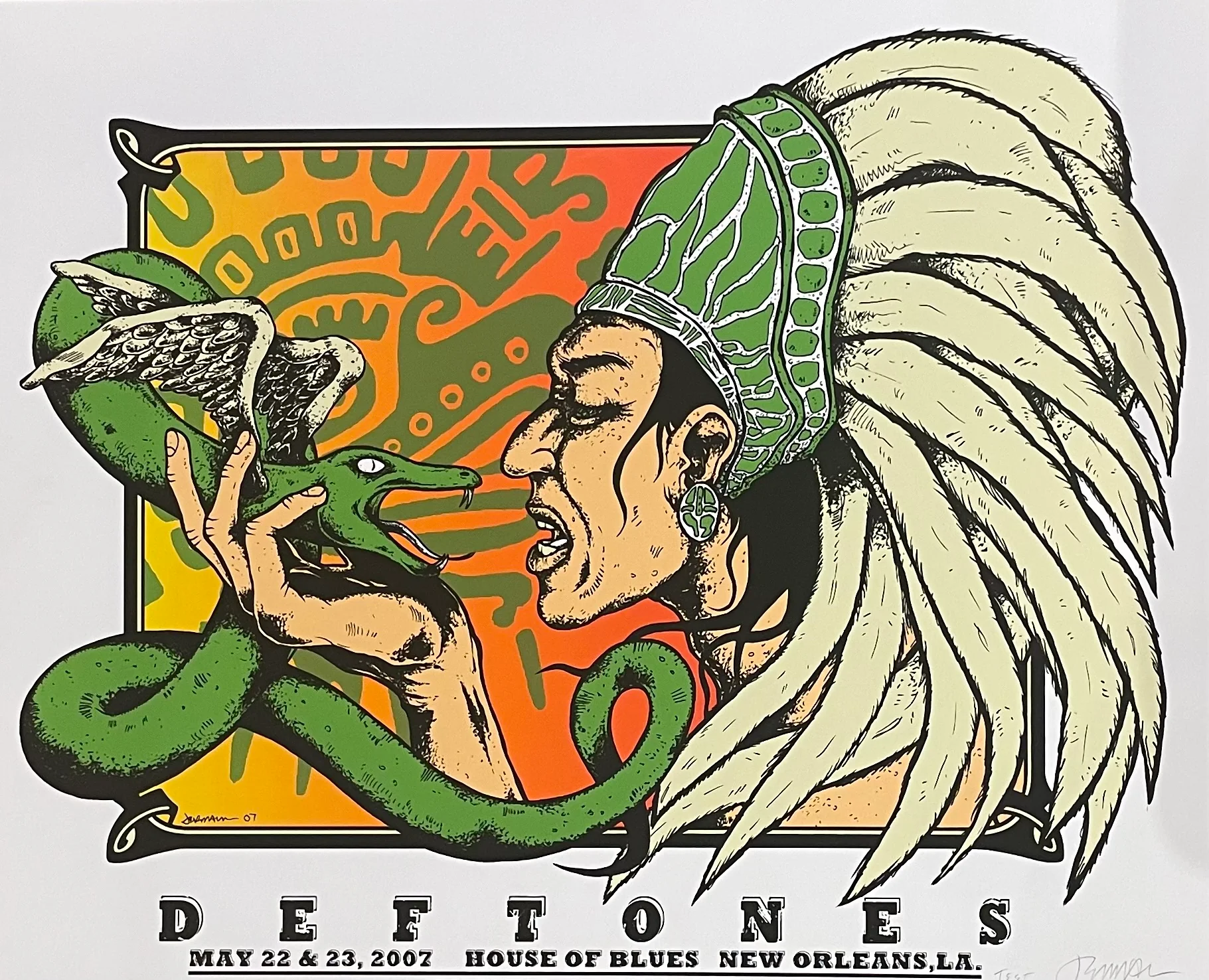 Deftones- House of Blues, New Orleans- 5.22-23.2007 TEST print!