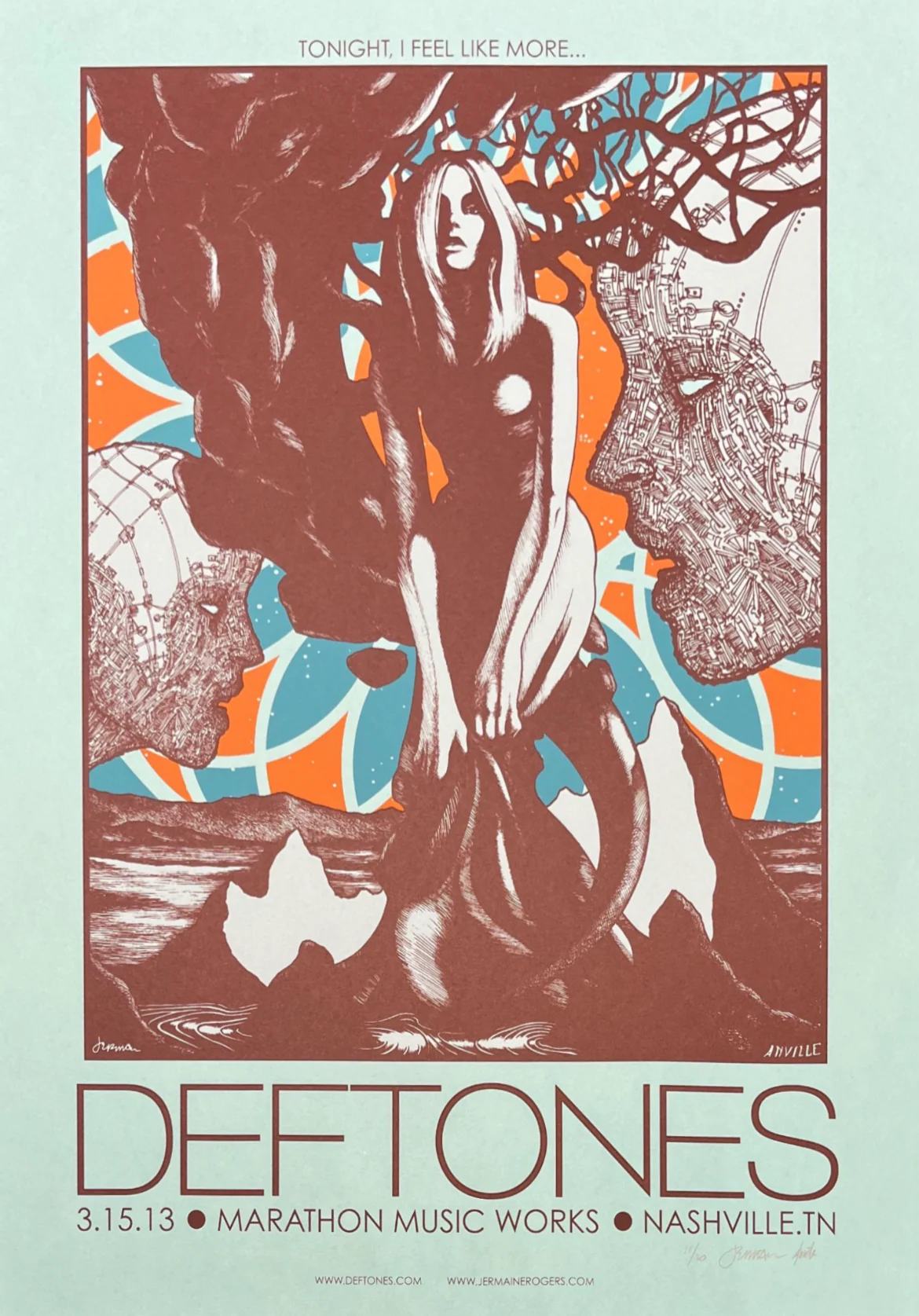 *Deftones North American Tour Full Set- Matching Numbers on Blue Raspberry - Image 8