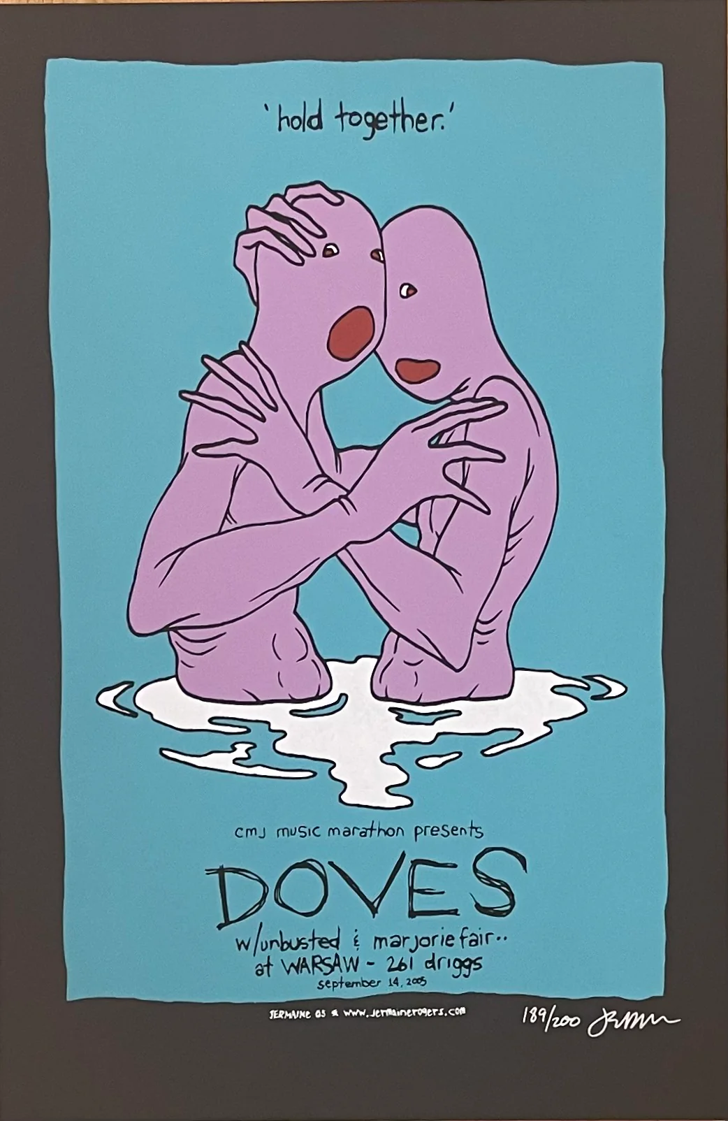 Doves 'Hold Together' 189/200 - Warsaw, NYC- 9.14.2005  - Medium