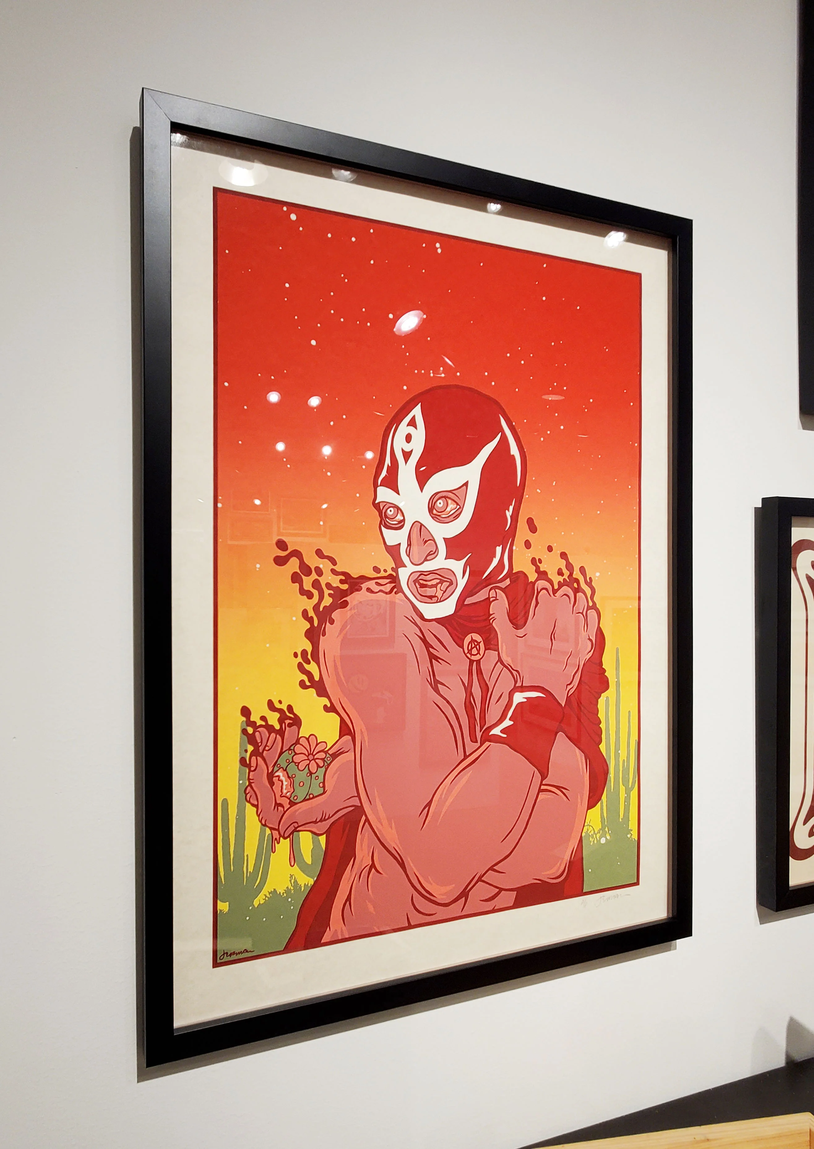 El Peyote - A/P - Parchment - FRAMED - Image 2