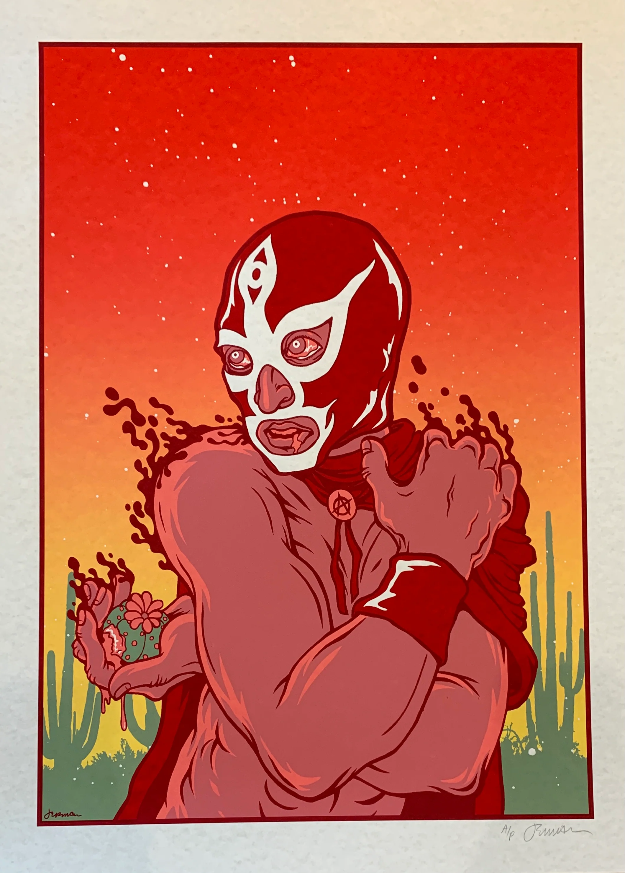 El Peyote - A/P - Parchment - FRAMED - Image 3