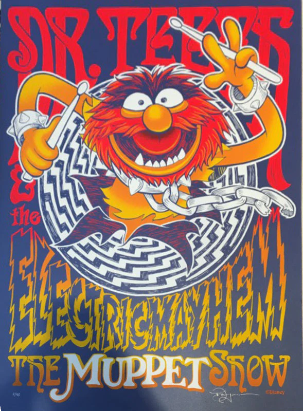 Electric Mayhem on Blue Stardream 90 of 95 - FRAMED - Image 3