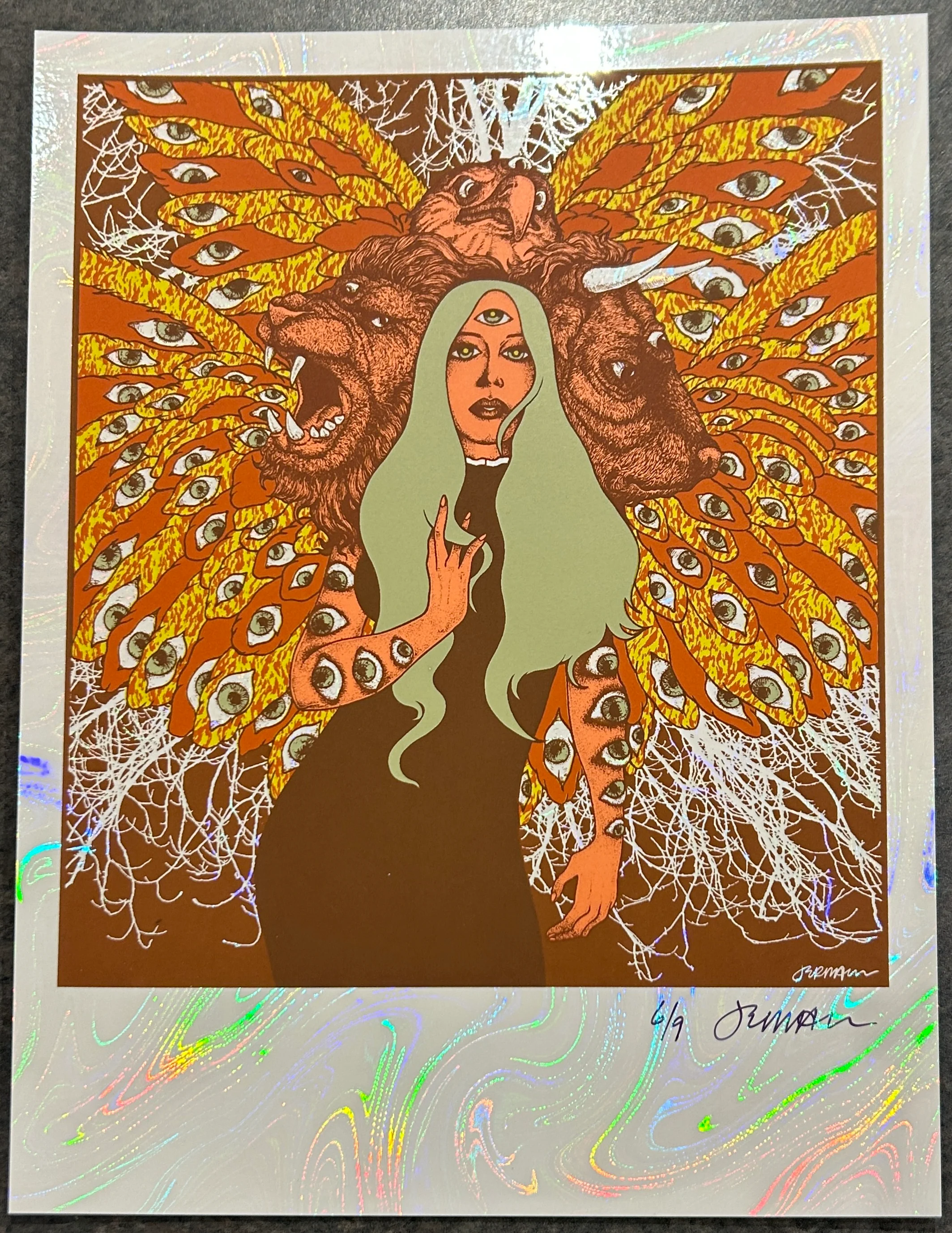 The Living Creature (Cherub) - Handbill - WHITE LAVA Stock 6/9  OMG RARE
