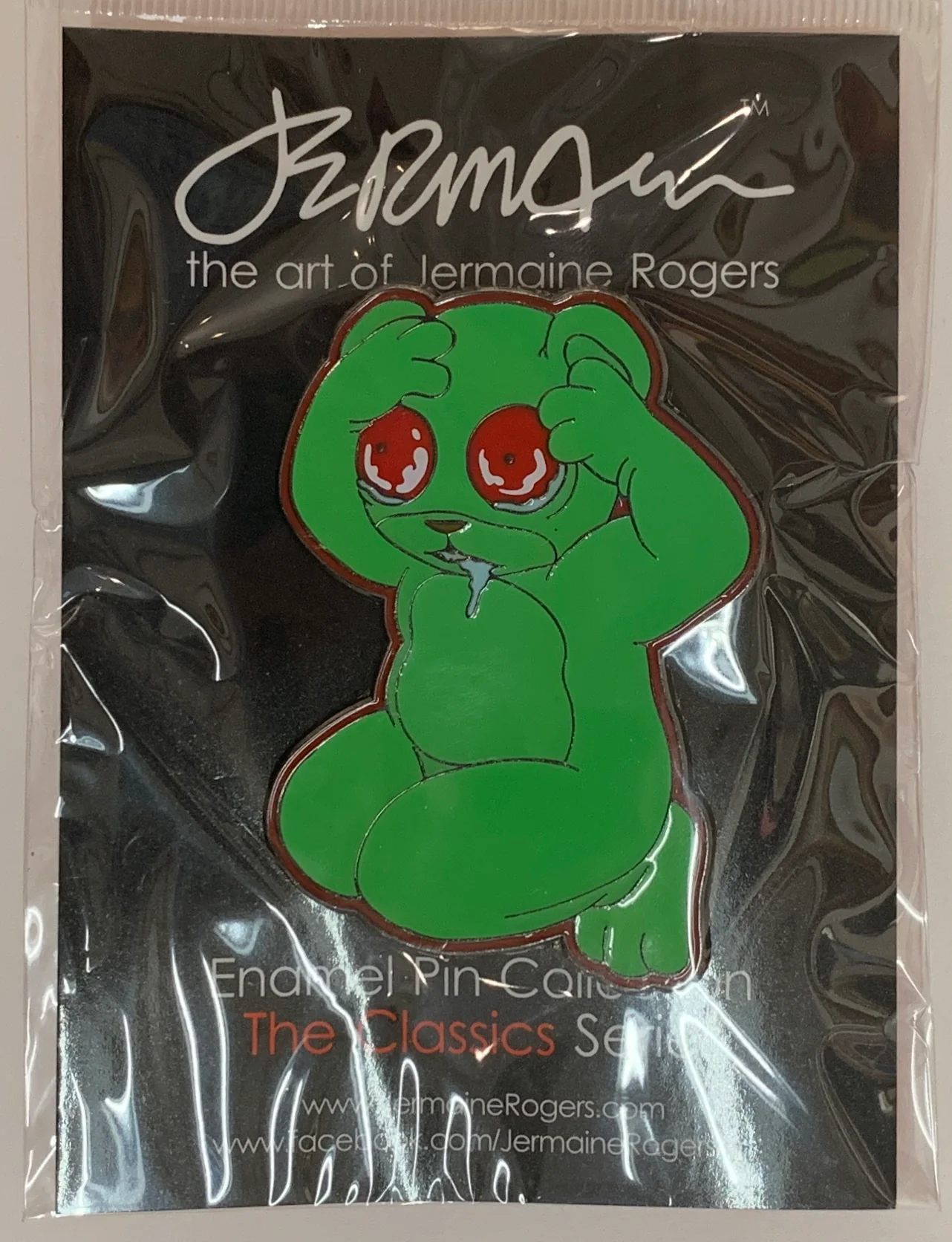 Enamel Badge - Think I Am Losing My Mind - Neon Green