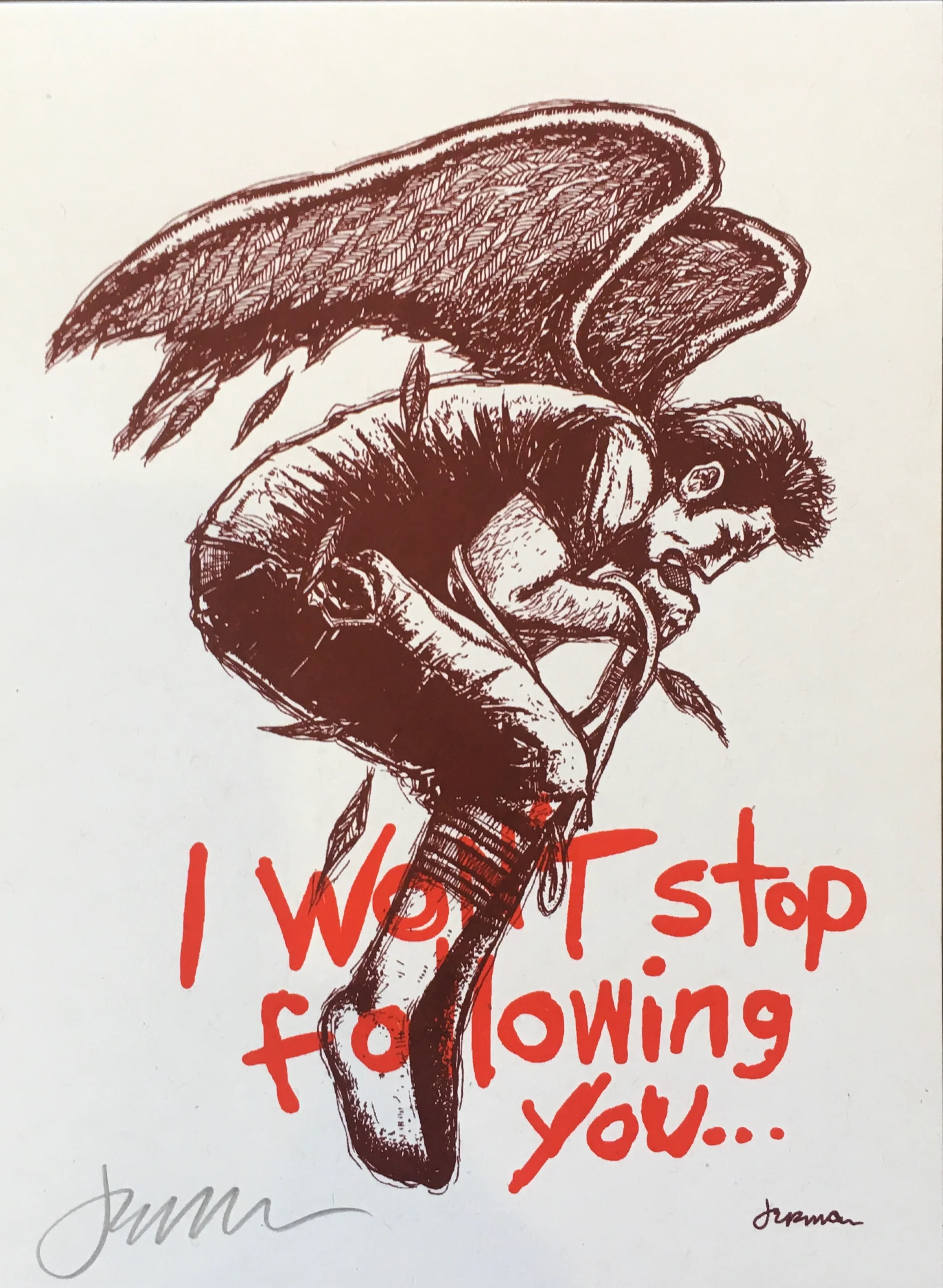 I Won't Stop Following You - White Stock