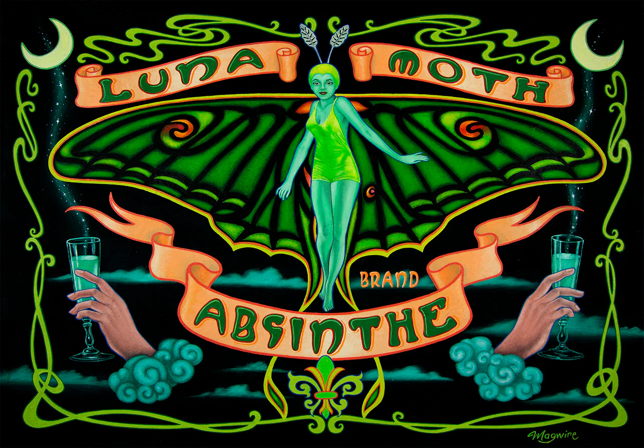 Luna Moth Brand Absinthe (SM)