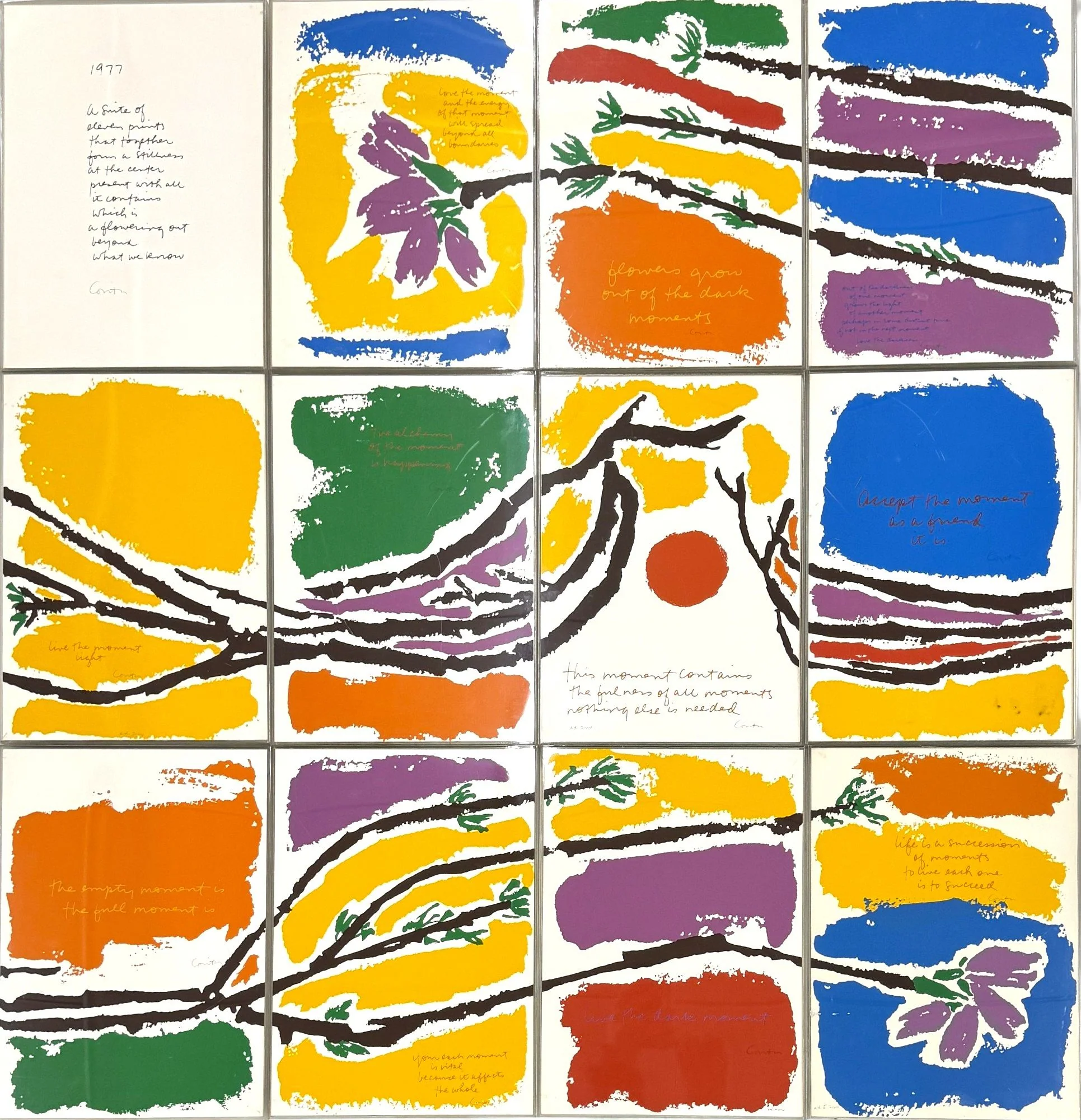 Moments Series (12 works) By Corita Kent