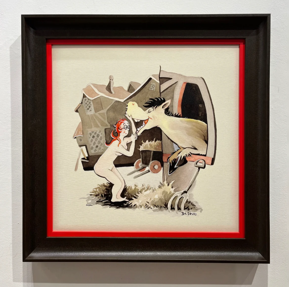 Don't Ever Look A Gift Horse In The Mouth #529 - FRAMED - Image 2