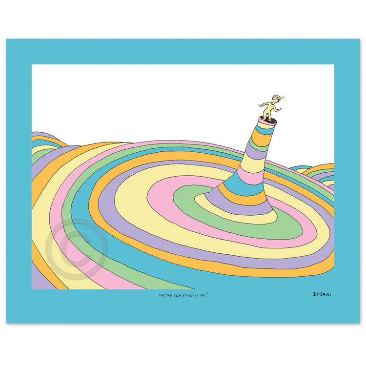 Oh The Places You'll Go! Cover Illustration - #1121 - FRAMED