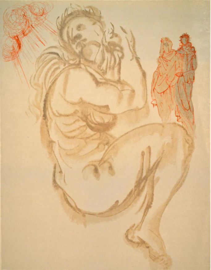 Divine Comedy, Purgatory 19, Dante's Dream - Framed