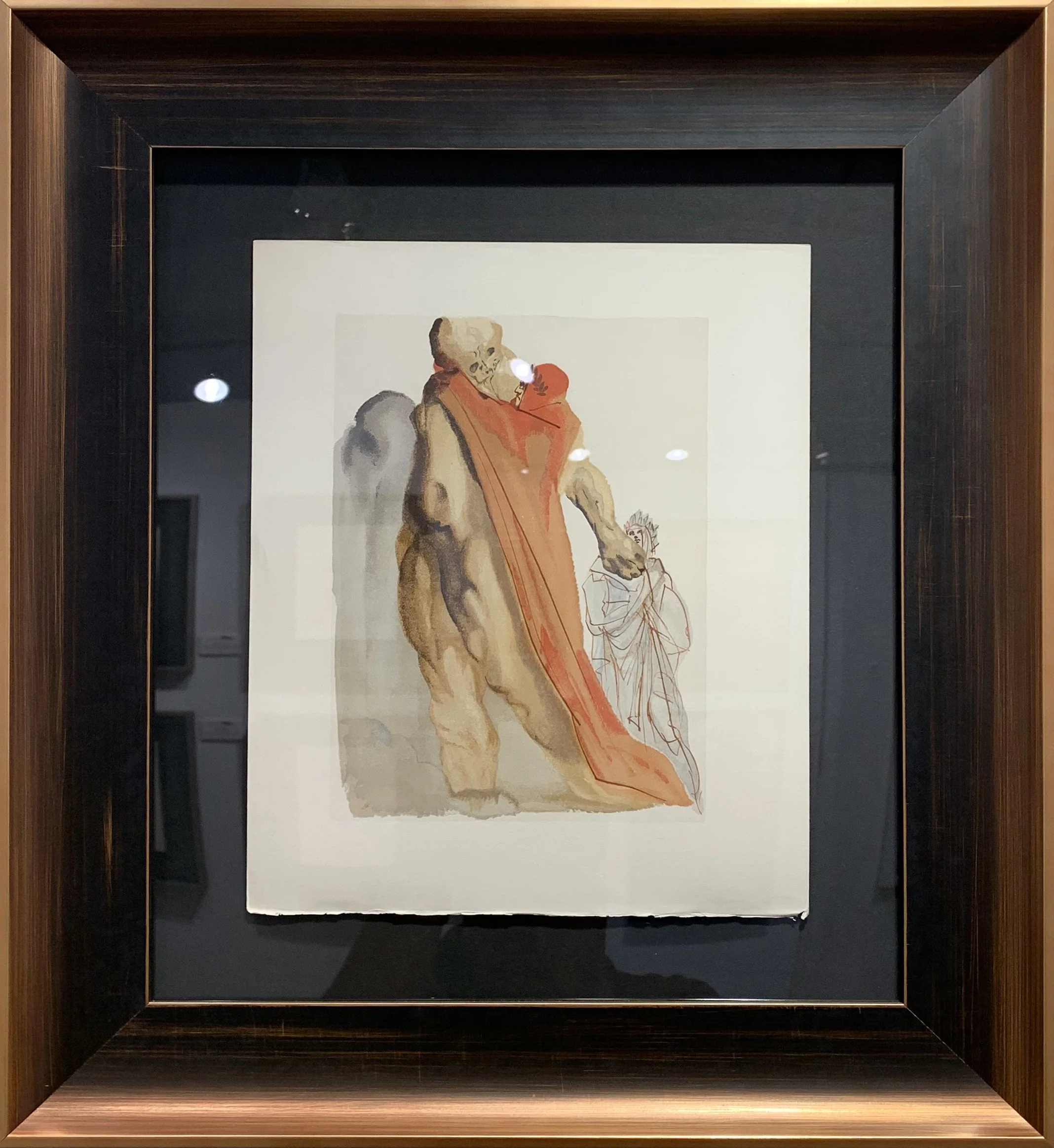 Divine Comedy, Purgatory 5, Virgil Reproaches - Framed - Image 2