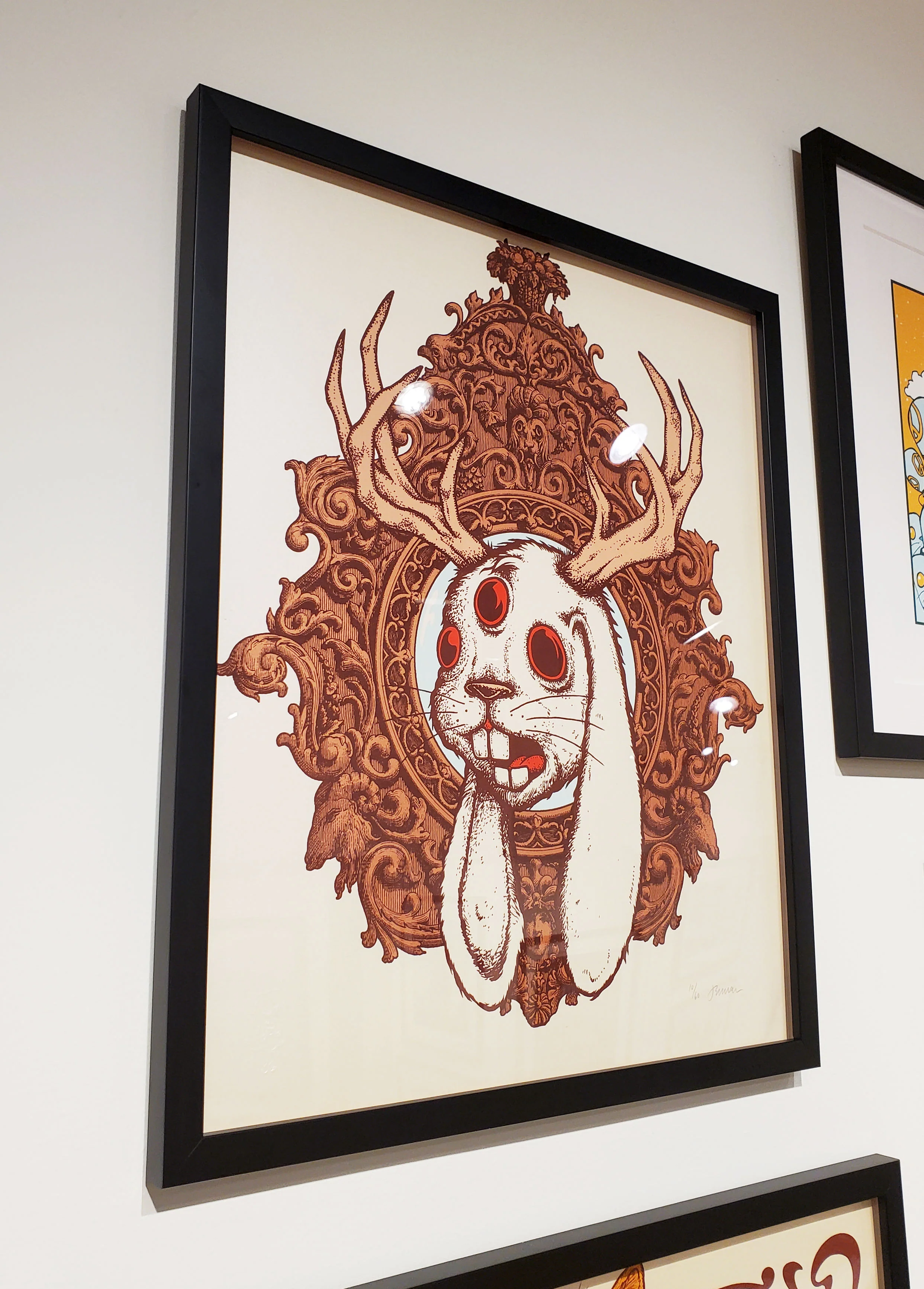 3 Eyed Jackalope - 10/60 - Opal Stardream - FRAMED - Image 2