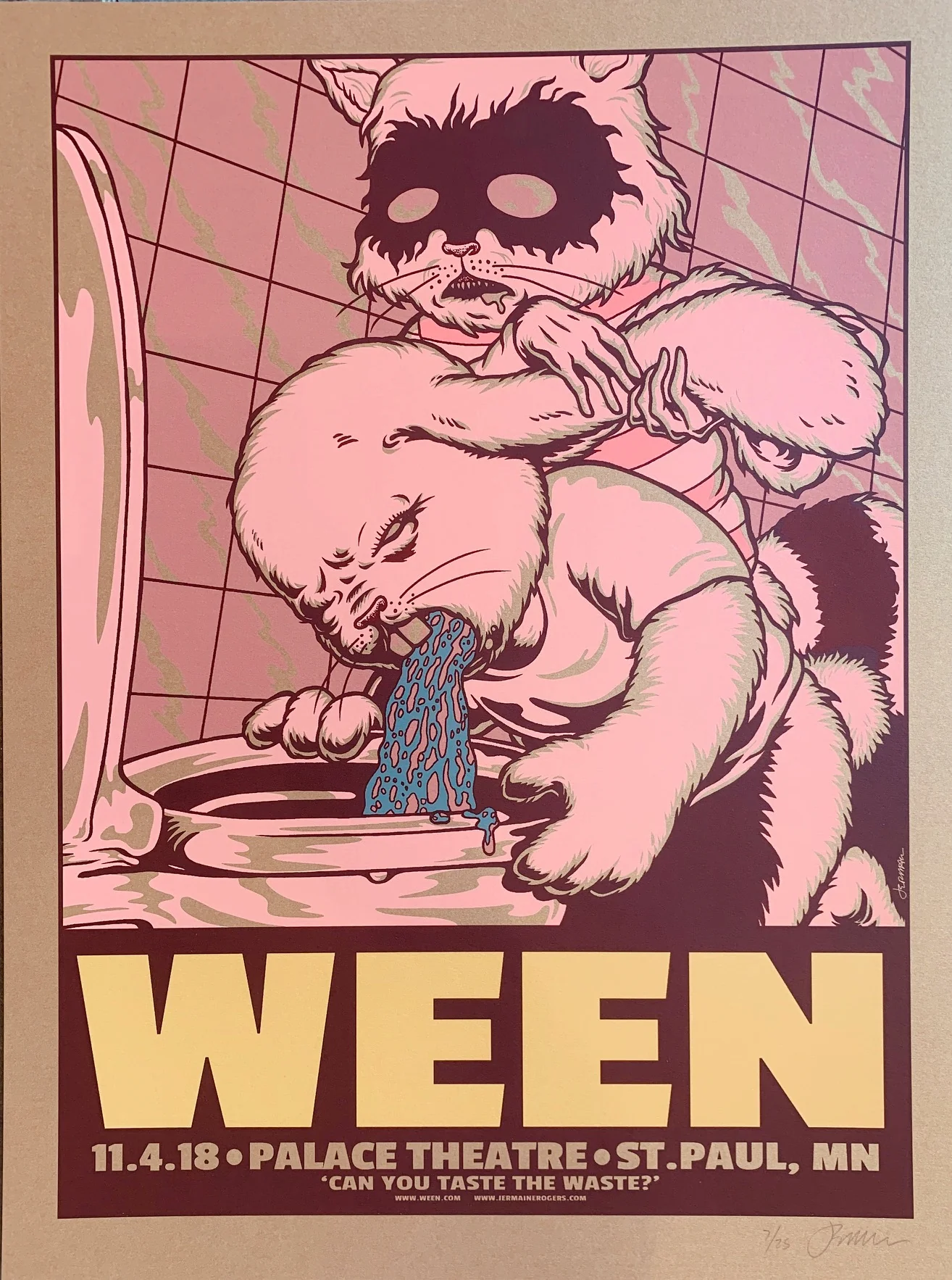 WEEN St Paul 11.04.18 vomit 7/25 on copper stardream