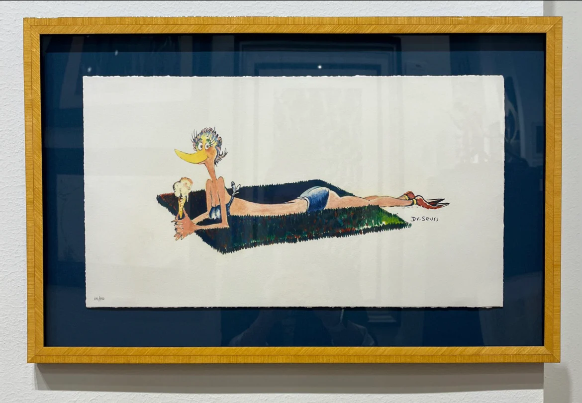 Sunbathing Bird - FRAMED - Image 2