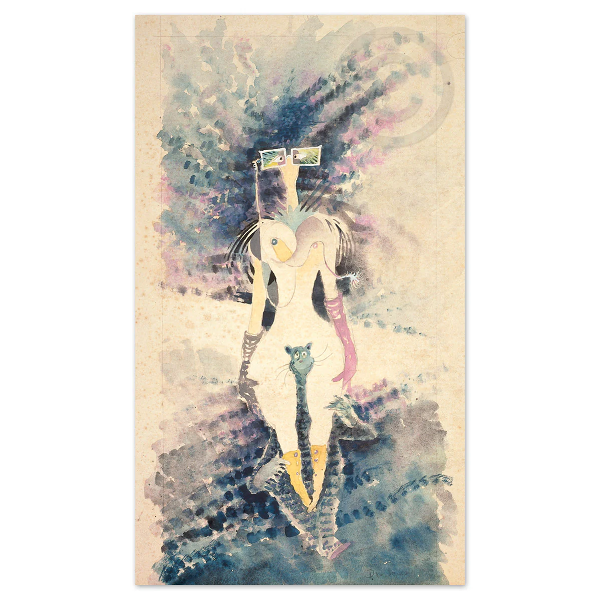 The Rather Odd Myopic Woman 605/850 - Framed