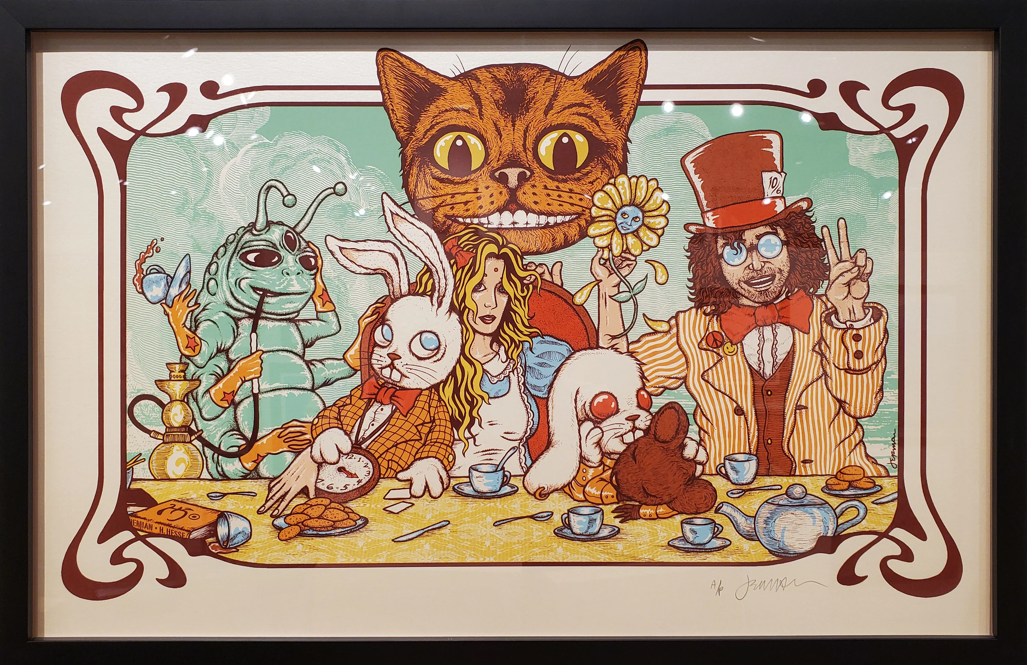 Welcome To Wonderland on opal stardream - FRAMED